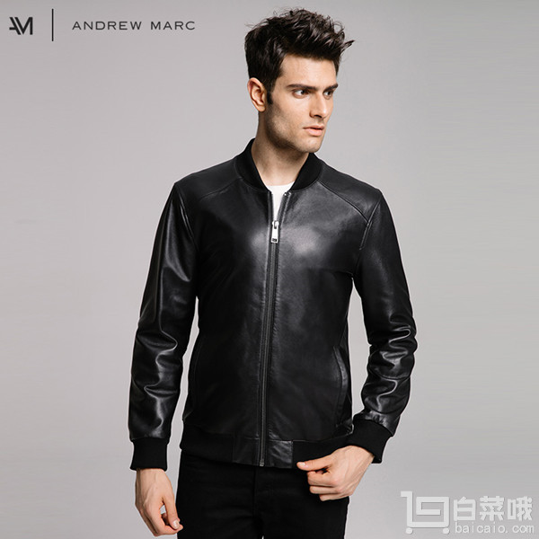 雙十一預(yù)售，Andrew Marc 安德魯·馬克 100%綿羊皮真皮夾克￥799包郵（需100定金抵200）