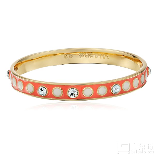 Kate Spade 凯特丝蓓 Stylist Bangle 镶水晶珐琅手镯 Prime会员免费直邮含税到手￥227.47