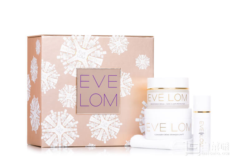 价值£170，Eve Lom 限量套装（卸妆膏100ml+面霜50ml+精华10ml+卸妆巾）新低£90免费直邮到手￥805