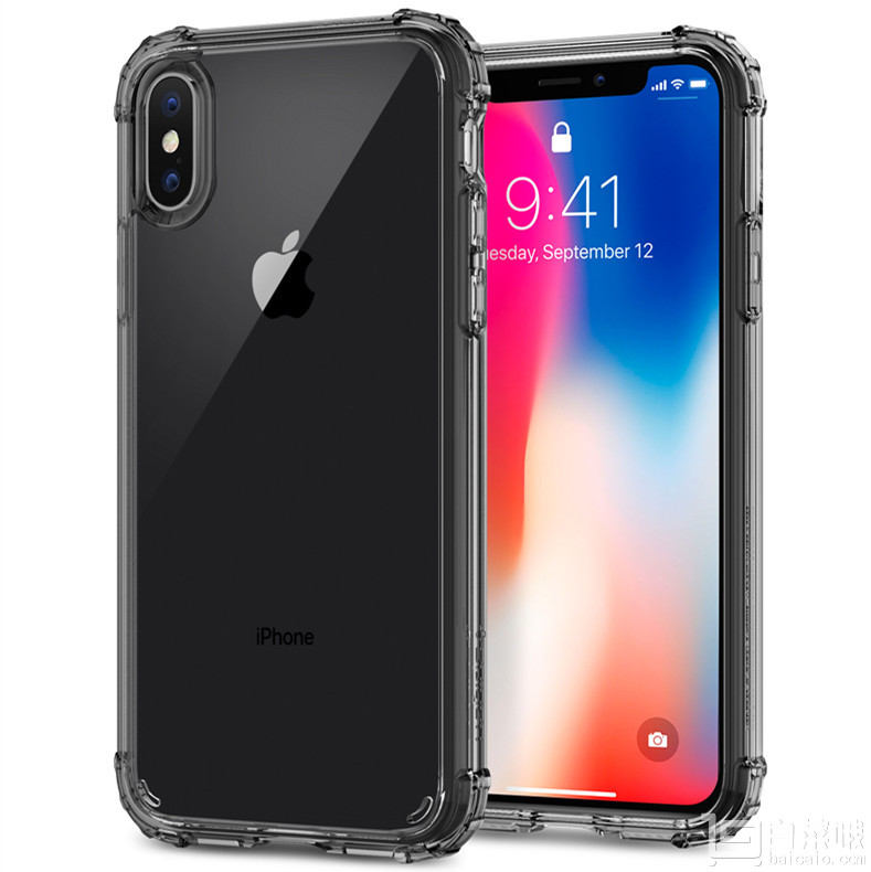 苹果品牌发布会推荐品牌，Spigen iPhone X硅胶手机壳*2个￥97包邮（双重优惠）