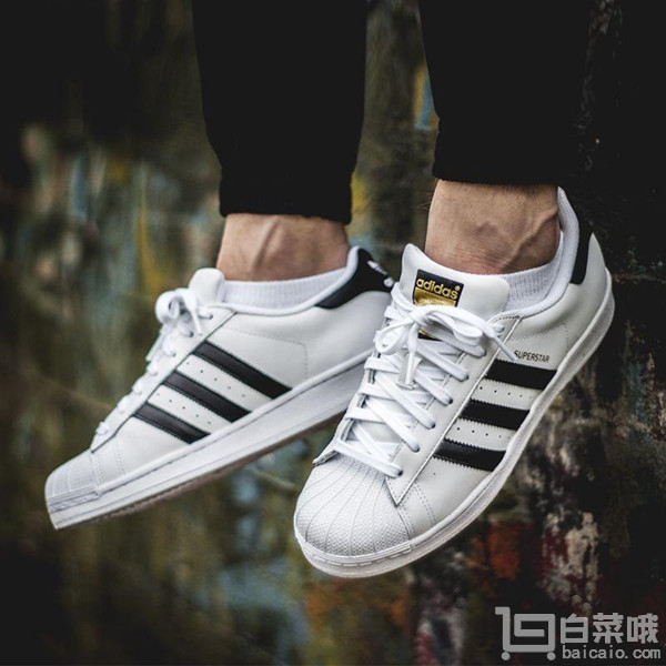 adidas Originals 阿迪达斯 Superstar 大童经典贝壳头休闲鞋 .5到手￥280