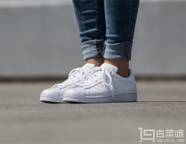 adidas Originals 阿迪達(dá)斯 Superstar 女士經(jīng)典貝殼頭休閑鞋BB0683 .99到手￥270