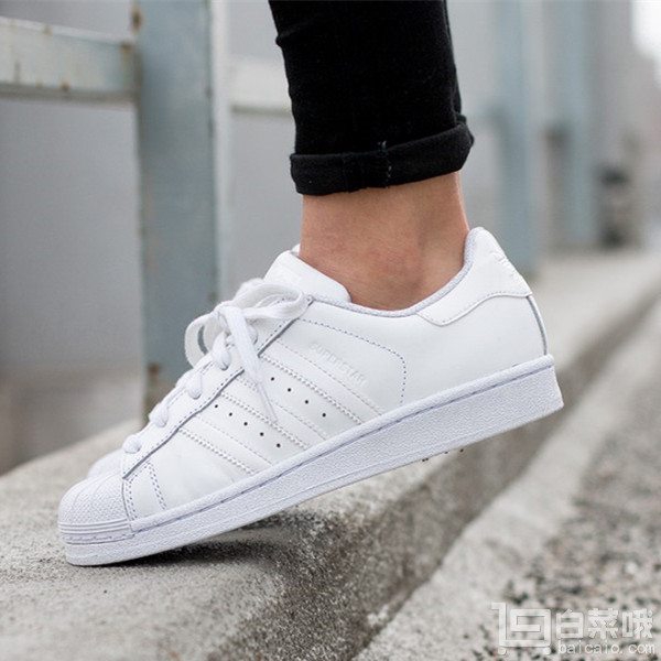 adidas Originals 阿迪達(dá)斯 Superstar 女士經(jīng)典貝殼頭休閑鞋BB0683 .99到手￥270