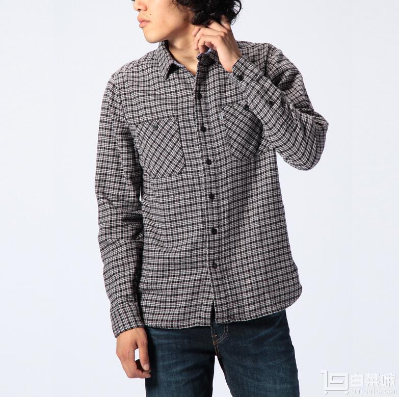 Levi's 李维斯 男士纯棉长袖休闲衬衫 66729-0001￥107包邮