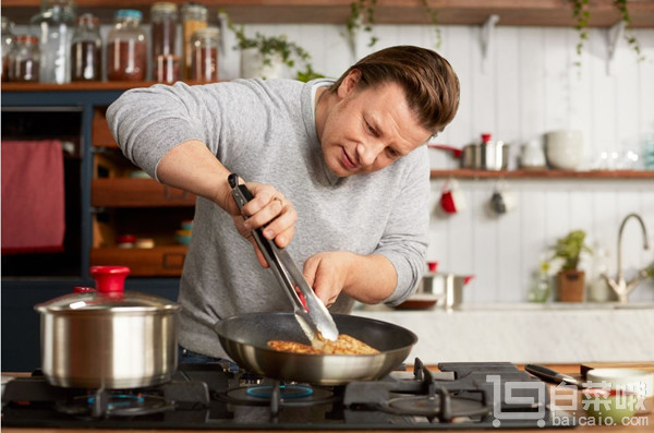 金盒特价，Tefal 特福 Jamie Oliver名厨系列 24cm红点炒锅 Prime会员免费直邮无税到手￥258