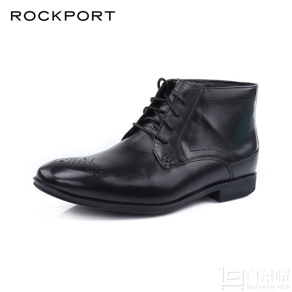 镇店之宝，Rockport 乐步 Style Connected 男士真皮商务短靴V81597￥369包邮（￥399-30）