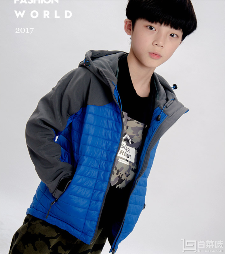 匹克 男女童加厚保暖棉服 多色￥89包郵（￥129-40）
