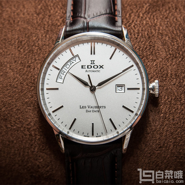 EDOX 依度 Les Vauberts系列 83007-3-AIN 自动机械男表 9 免费直邮到手1937元