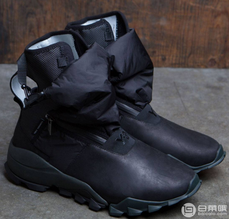 17年秋冬新款，Y-3  Black  Ryo High男士户外靴 新低4.4折2直邮到手￥1300