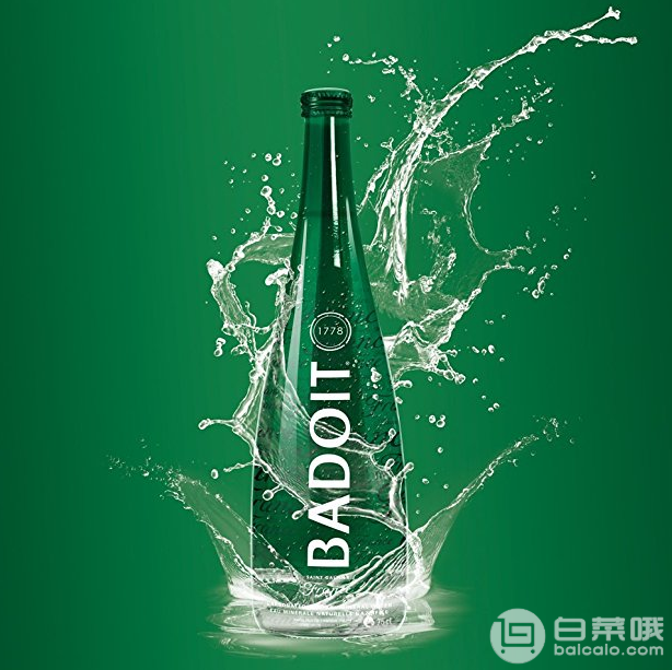 Badoit 波多 充气天然矿泉水 玻璃瓶装 750ml*12瓶+凑单品￥107.84包邮（双重优惠）