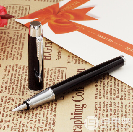 Parker 派克 IM系列 純黑麗雅金夾鋼筆0.5mm尖￥111.97含稅包郵（雙重優(yōu)惠）