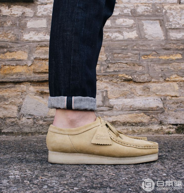 限41码，Clarks  其乐 男士经典Wallabee低帮袋鼠鞋 Prime会员免费直邮含税到手￥295