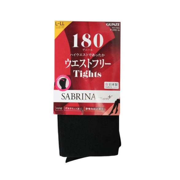 GUNZE 郡是 SABRINA WARM+ 180D女士连裤袜*3双￥110.78含税包邮（￥99买3双）