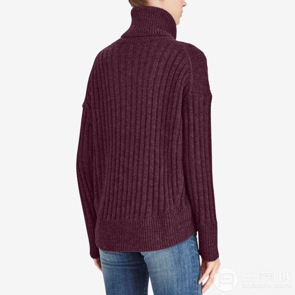 Ralph Lauren美国官网： 拉夫劳伦 女士羊驼羊毛混纺高领毛衣 两色 新低2.4折.99到手￥430