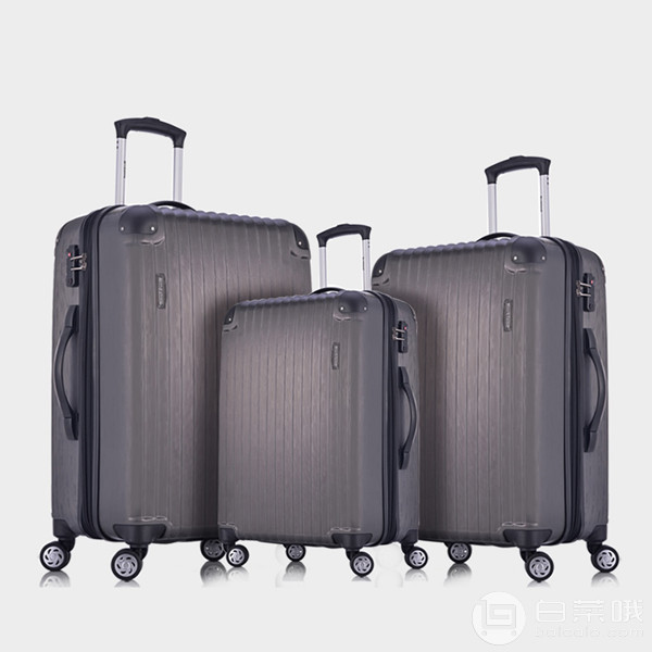 西集網(wǎng)：Rockland CF235 萬(wàn)向輪拉桿套箱（20+24+28寸） 兩色￥499包郵包稅