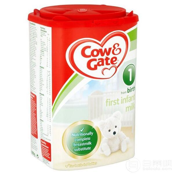 网易考拉海购：Cow & gate 英国牛栏奶粉 1段 900克*4罐￥366包邮包税（需领优惠券）