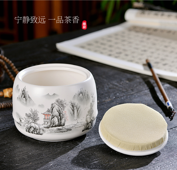 天貓商城：影享 陶瓷定窯半斤密封茶葉罐 3款￥28.8包郵（需用￥15優(yōu)惠券）