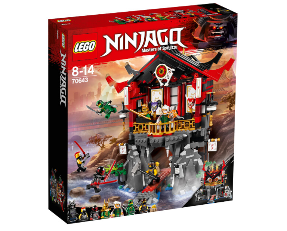 The Hut：18年新款，LEGO 乐高 70643 Ninjago Movie 幻影忍者 复活圣殿  ￡58免费直邮到手￥520