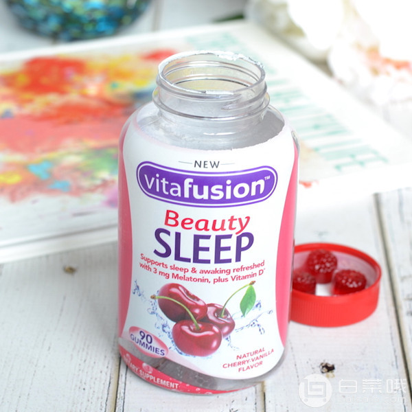 Vitafusion 美容助眠软糖 90粒 樱桃香草味*3瓶+凑单品224元包邮包税（满299-100元）