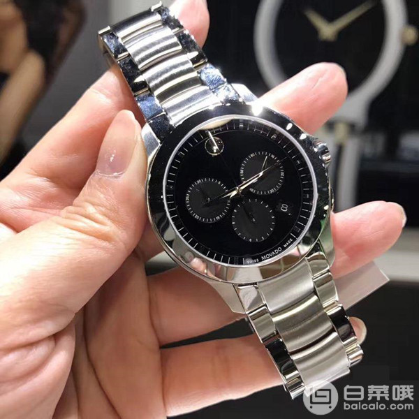 Movado 摩凡陀 Masino系列 0606885 男士三眼计时时装腕表 9免费直邮到手￥1890（需用优惠码）