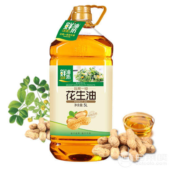 京东商城：金胜 压榨一级花生油 5L￥85.9