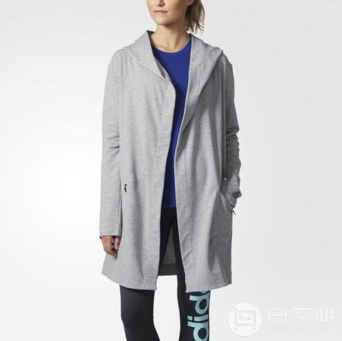 Ebay：adidas 阿迪達(dá)斯 Performance Cover-Up 女士長(zhǎng)款休閑連帽外套 .9到手約￥240