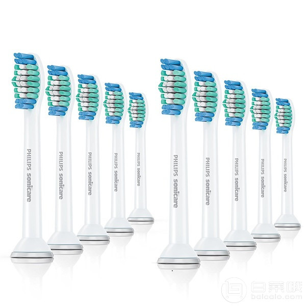 Philips 飞利浦 HX6010/30 标准电动牙刷刷头10支装127元（可3件92折）