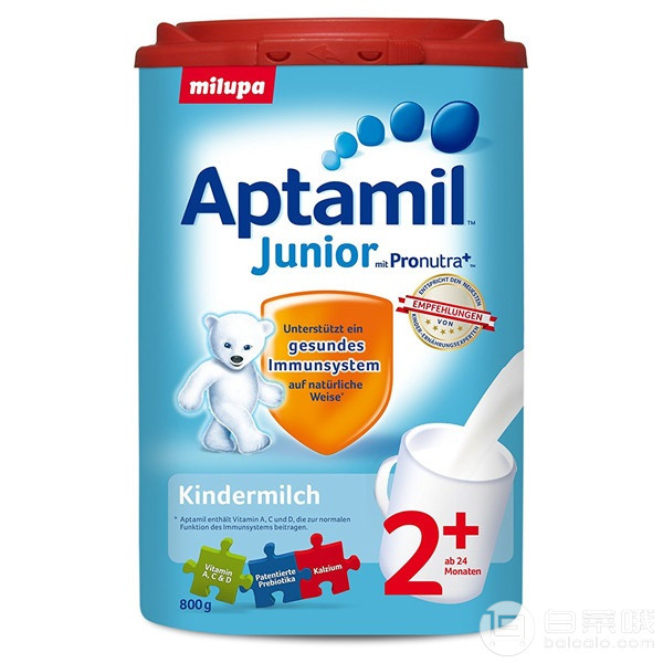亚马逊海外购：Aptamil 爱他美 婴幼儿奶粉 2+段 2-3岁 800g*6罐到手￥736
