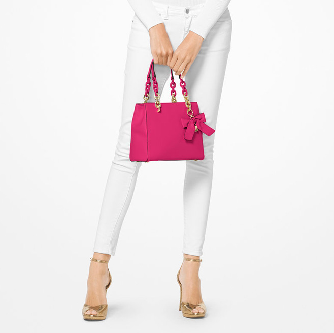 18年新款，Michael Kors CYNTHIA 女士真皮蝴蝶結(jié)單肩包 30H7GCYS5L 多色￥1235.94含稅包郵