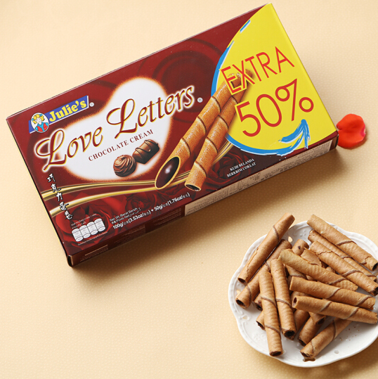 马来西亚进口，茱蒂丝 巧克力味蛋卷 150g*8件￥52.4（￥102.4-50）