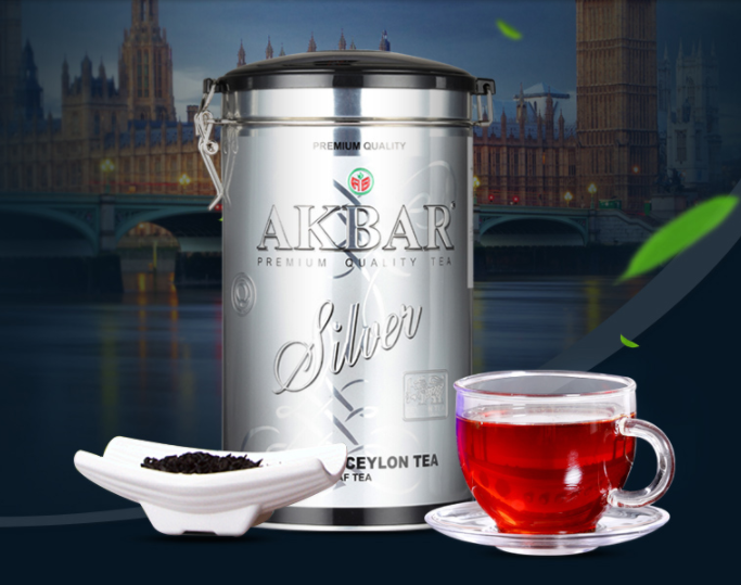 斯里兰卡进口，AKBAR 银罐锡兰红茶 300g 赠森林之实风味红茶40g￥69包邮（需用￥20优惠券）