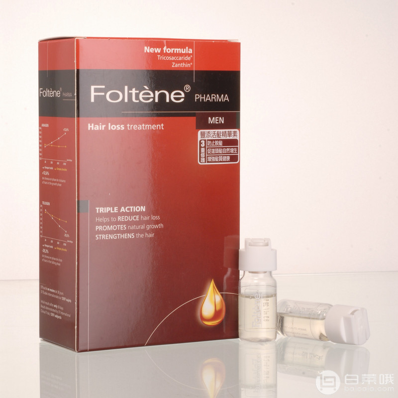 Foltene 丰添 抑制落发精华液（男用）100mL新低150.87元（可3件92折）