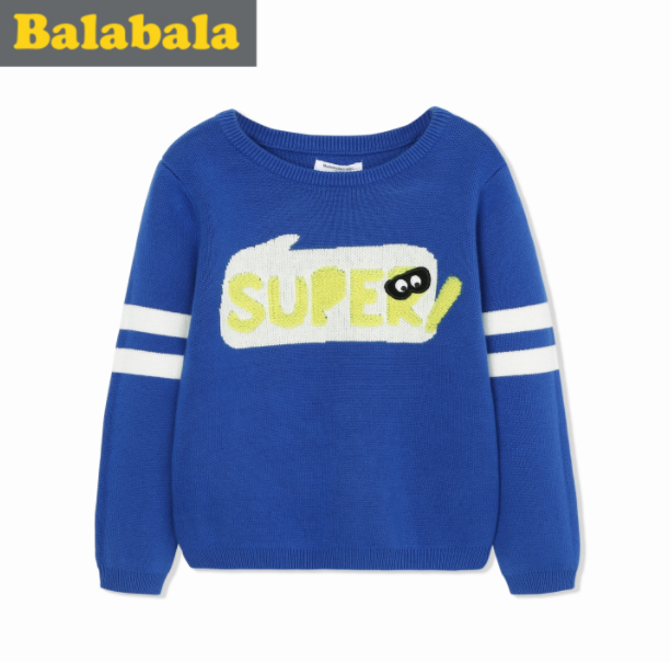 巴拉巴拉  小童休闲针织衫 2色￥59包邮（需用￥40优惠券）