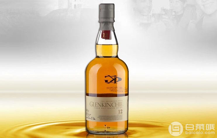 GLENKINCHIE 格兰昆奇 12年 单一麦芽威士忌 700ML 翰格雅爵苏格兰威士忌200ml191元包邮