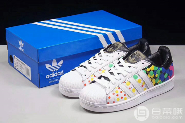 Adidas 阿迪達(dá)斯 Superstar Pride Pack 男士彩虹波點(diǎn)貝殼頭 .99到手￥260