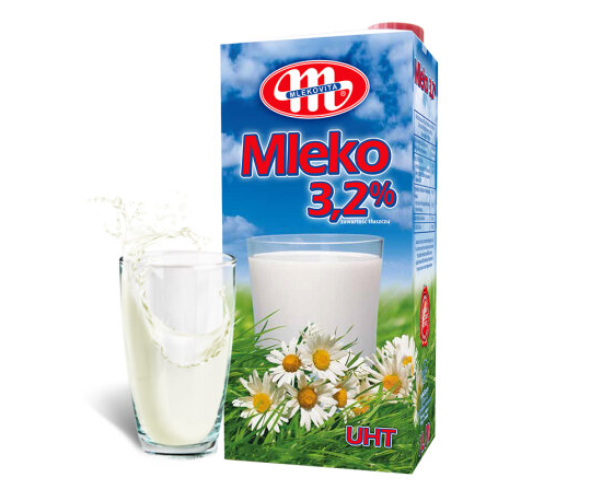 波兰进口 MLEKOVITA 妙可 全脂纯牛奶1L*12盒*3箱205.18元含税包邮（5.7元/L）