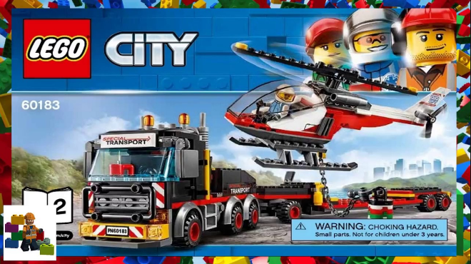 prime会员专享镇店之宝，LEGO 乐高 60183 城市系列 重型直升机运输车228元包邮