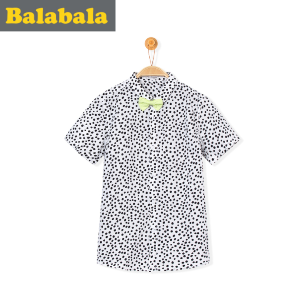 巴拉巴拉 春夏中大童短袖印花衬衫新低￥29包邮（需用￥60优惠券）