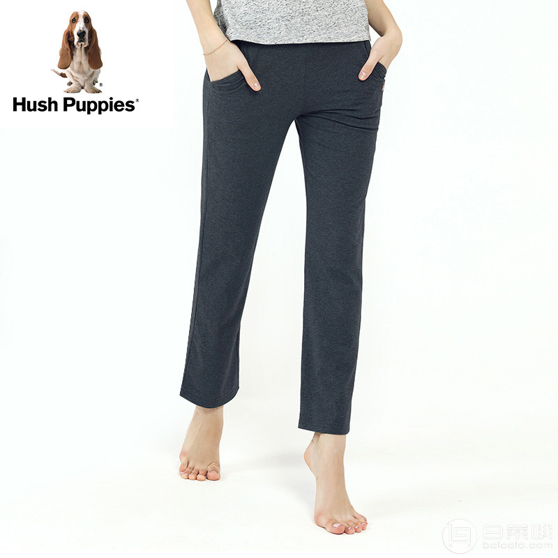 Hush Puppies 暇步士 男女款纯棉居家休闲长裤 PC2371001￥79包邮（需用￥20优惠券）