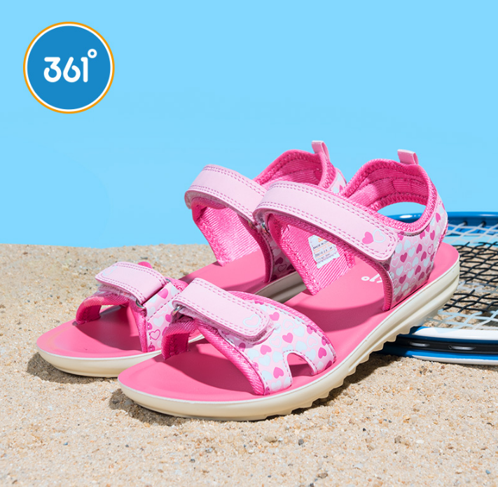 2018新款，361度 男/女中大童沙滩鞋运动透气凉鞋 多色59元包邮（需用60元优惠券）