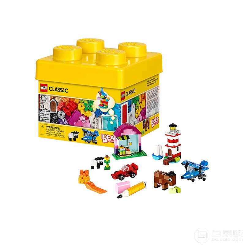 LEGO 乐高 Classic 经典系列 创意小号积木盒 10692史低84元包邮包税（需领券）