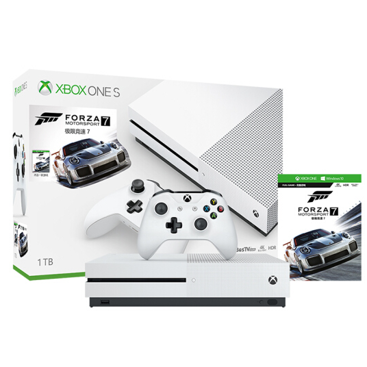 Microsoft 微软 Xbox One S 1TB Forza7限量版￥1899包邮（需领￥200优惠券）
