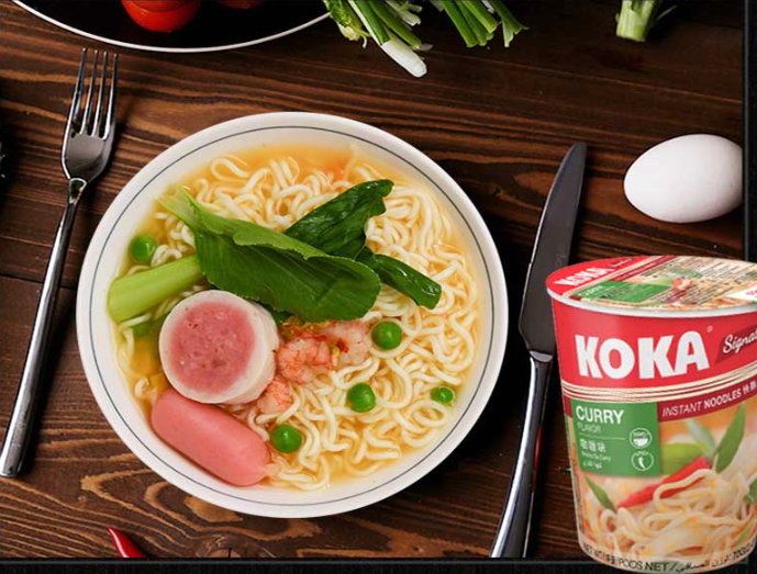 新加坡进口，KOKA 可口 咖喱味方便面70g*6杯￥19.9包邮（需用￥20优惠券）
