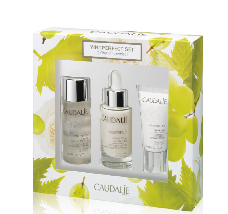 价值£68，Caudalie 欧缇丽 臻美亮白三件套装（亮白精华30ml+美白淡斑精华水50ml+葡萄籽焕颜晚霜15ml）£35.88直邮到手￥308