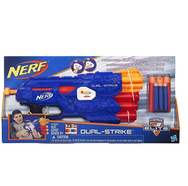 Hasbro 孩之宝 Nerf 热火 Elite 精英系列 双重发射器 B4620秒杀￥65