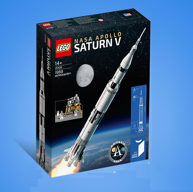 0点开始，LEGO 乐高 IDEAS系列 21309 美国宇航局 阿波罗土星五号积木新低650.3元包邮（下单7折）
