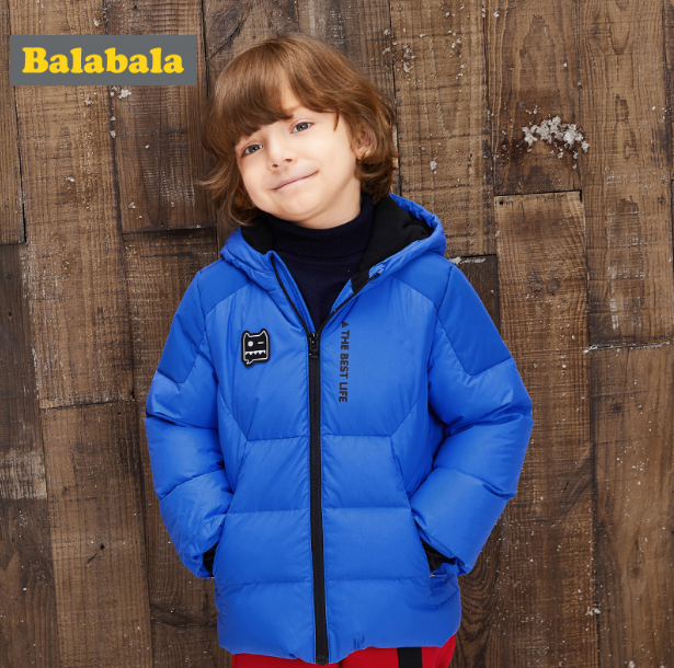 反季清仓，巴拉巴拉 男童90%含绒量羽绒服 3色￥89包邮（需用￥80优惠券）