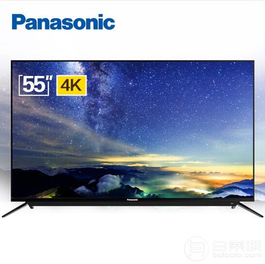 限PLUS会员，Panasonic 松下 TH-55DX500C 55英寸4K超高清智能电视2899元包邮（双重优惠）