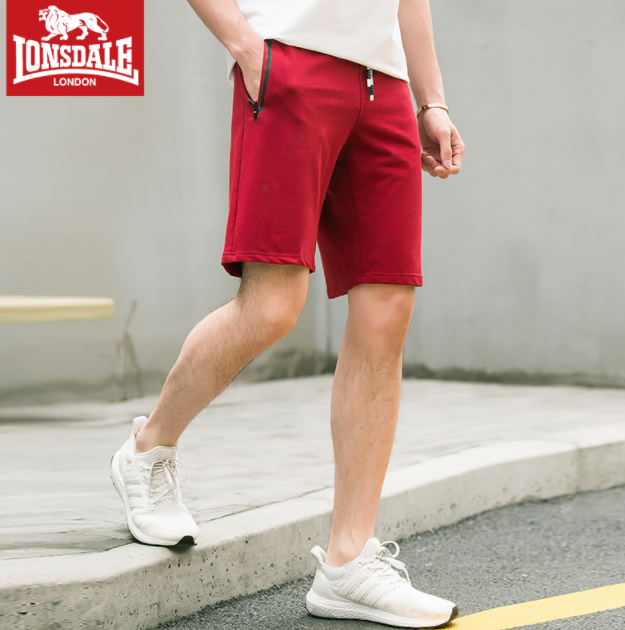 2018夏季款，Lonsdale 龙狮戴尔 男士全棉休闲短裤 多色史低49元包邮（需领30元优惠券）