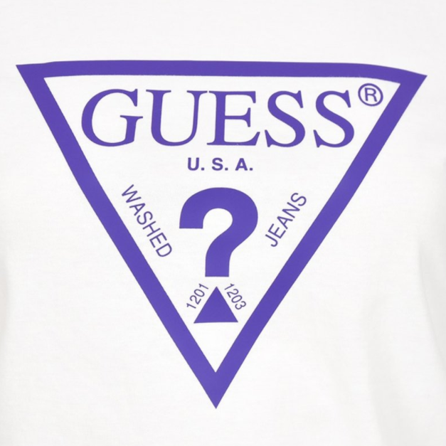 GUESS  女士硅胶倒三角LOGO短袖T恤122.33元含税包邮（需领优惠券）